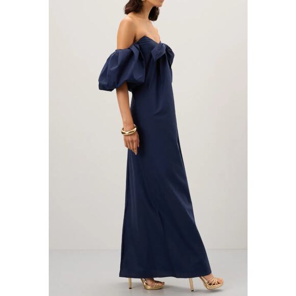 Caroline Constas Reyna Off-Shoulder A-Line Dress Size M - Picture 3 of 9